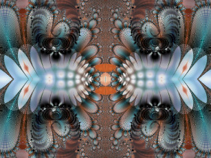 Картинка 3д графика fractal фракталы абстракция узор