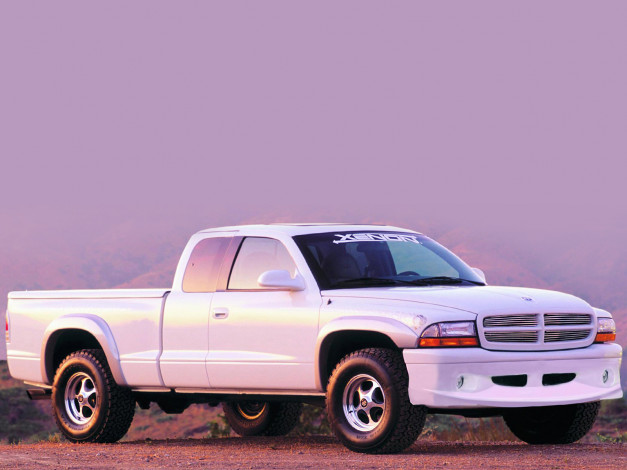 Обои картинки фото xenon, dodge, dakota, автомобили, custom, pick, up