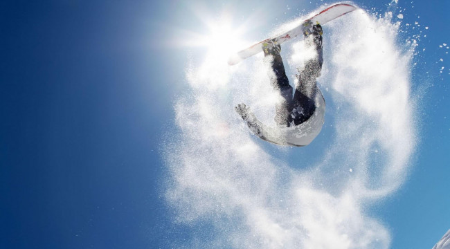 Обои картинки фото спорт, сноуборд, зима, снег