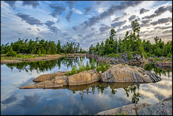 Картинка danny island природа побережье море остров скалы лес тучи