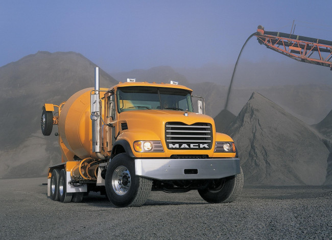 Обои картинки фото mack, granite, bridge, formula, автомобили, trucks, inc, тяжелые, грузовики, сша