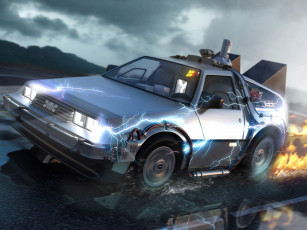 Картинка автомобили 3д future the to back dmc 3d