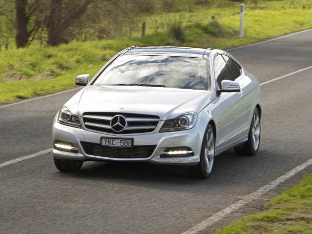 Обои картинки фото автомобили, mercedes-benz, au-spec, coupe, cdi, c, 250, c204
