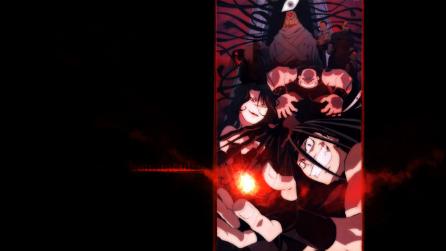 Обои картинки фото аниме, fullmetal alchemist, pride, gluttony, and, wrath, sloth, envy, lust, greed, гомункулы, homunculi