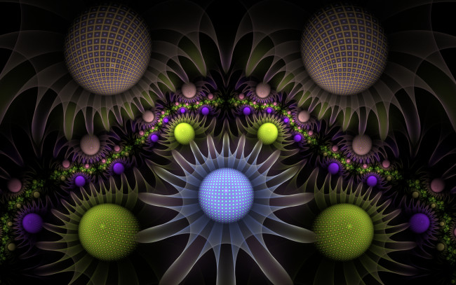 Обои картинки фото 3д графика, фракталы , fractal, цвета, фон, узор