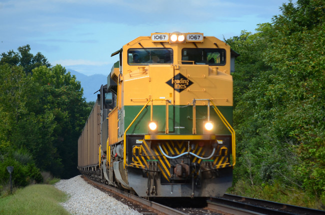 Обои картинки фото техника, поезда, локомотив, дорога, железная, состав