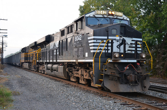 Обои картинки фото техника, поезда, состав, дорога, железная, локомотив