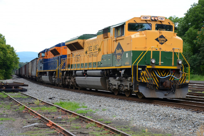 Обои картинки фото техника, поезда, локомотив, дорога, железная, состав