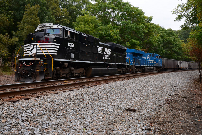 Обои картинки фото техника, поезда, состав, локомотив, дорога, железная