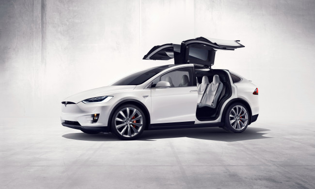 Обои картинки фото автомобили, tesla, 2015г, p90d, model, x