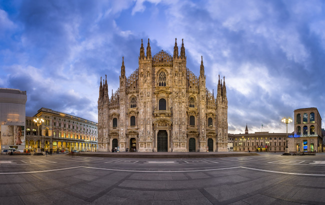 Обои картинки фото milan,  italy, города, милан , италия, собор, площадь