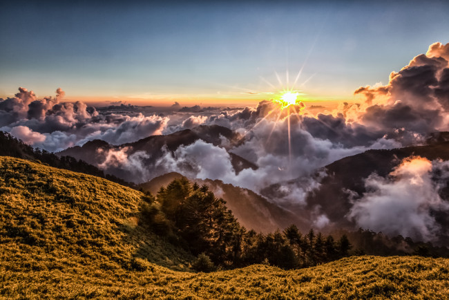 Обои картинки фото природа, восходы, закаты, восход