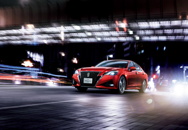 Обои картинки фото автомобили, toyota, s210, athlete, g, crown, 2015г