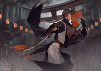 Картинка аниме touken+ranbu танец мечей