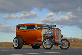 Картинка 1932-ford-highboy-sedan-gasser автомобили custom+classic+car gasser