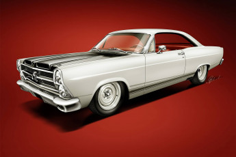 Картинка 1966-ford-fairlane автомобили рисованные ford