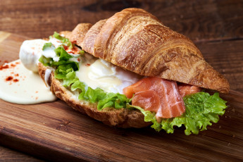 Картинка еда бутерброды +гамбургеры +канапе круассан соус мясо сэндвич начинка