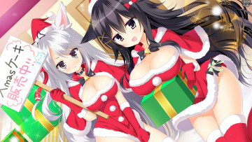 Картинка аниме зима +новый+год +рождество kerberos blade