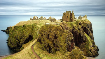 Картинка dunnottar+castle scotland города замки+англии dunnottar castle