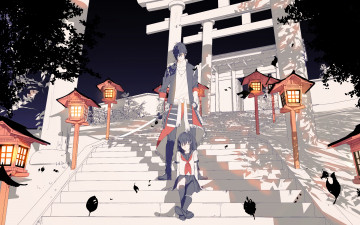 Картинка аниме touken+ranbu танец мечей