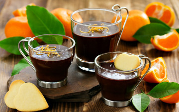 Картинка еда мороженое +десерты печенье апельсины шоколадный десерт