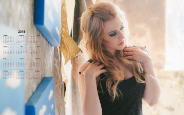 Картинка календари девушки профиль блондинка