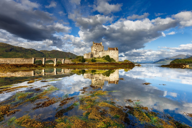 Обои картинки фото города, замок эйлен-донан , шотландия, eilean, donan, castle