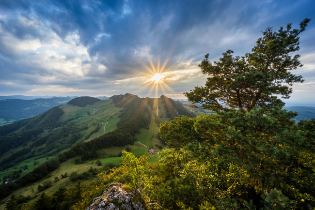 Обои картинки фото природа, восходы, закаты, простор