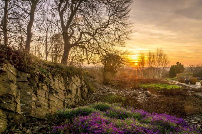 Обои картинки фото природа, восходы, закаты, простор