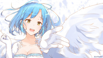 Картинка аниме ангелы +демоны девушка