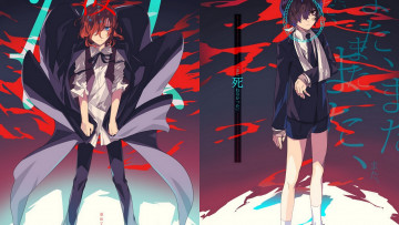 Картинка аниме bungou+stray+dogs бродячие псы литературные гении