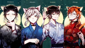 Картинка аниме bungou+stray+dogs бродячие псы литературные гении