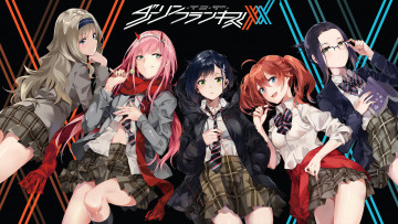 Картинка аниме darling+in+the+frankxx девушки