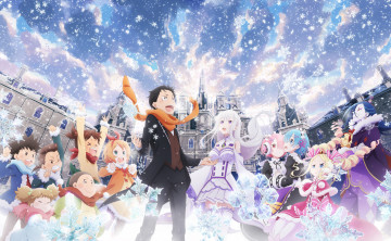Картинка аниме re +zero+kara+hajimeru+isekai+seikatsu зима