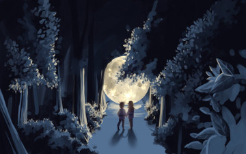 Картинка аниме naruto луна братья индра асура