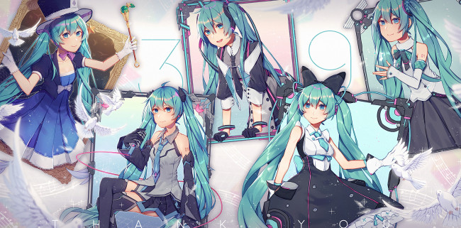 Обои картинки фото аниме, vocaloid, девушка