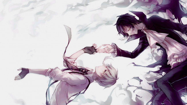 Обои картинки фото аниме, bungou stray dogs, бродячие, псы, литературные, гении