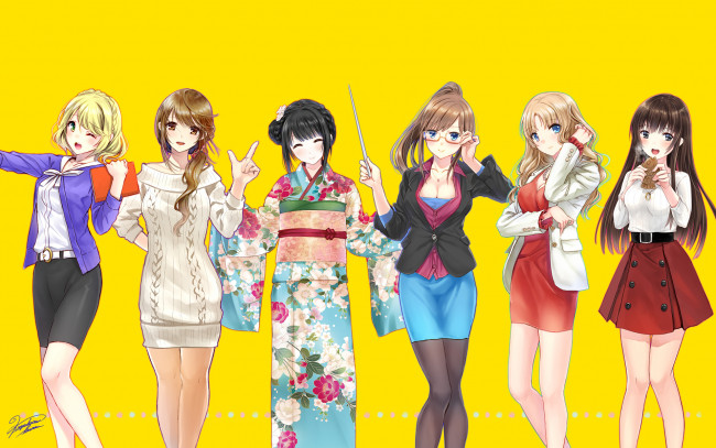 Обои картинки фото аниме, unknown,  другое , девушки