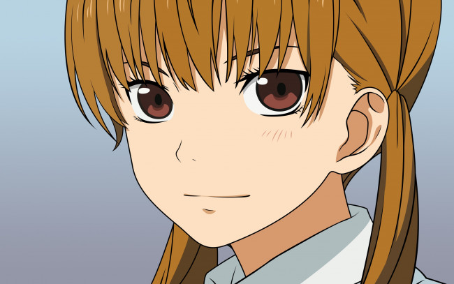 Обои картинки фото аниме, unknown,  другое , взгляд, фон, девушка