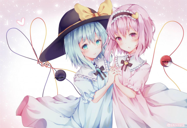Обои картинки фото аниме, touhou, девочки
