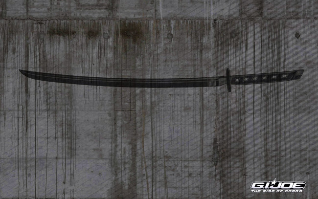 Обои картинки фото видео игры,  joe,  the rise of cobra, катана, оружие