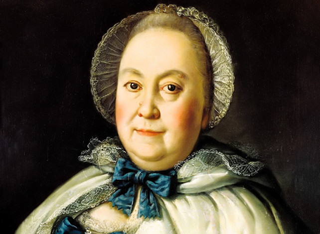 Обои картинки фото мария румянцева, рисованное, алексей антропов, женщина, лицо, портрет, чепец, бант