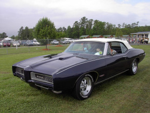 Картинка 1968 pontiac gto convertible classic автомобили