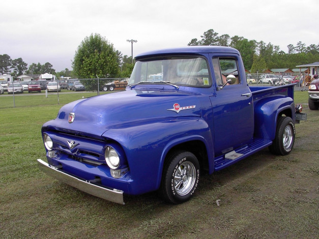Обои картинки фото 1956, ford, pickup, classic, автомобили