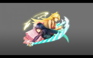 Картинка аниме panty stocking with garterbelt