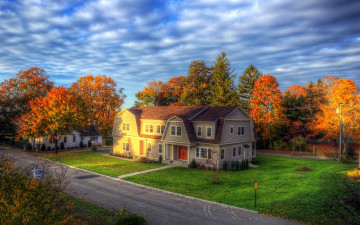 Картинка города здания дома