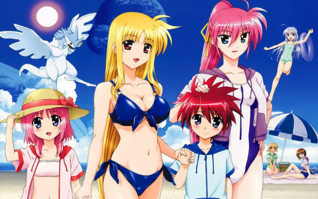 Обои картинки фото аниме, mahou, shoujo, lyrical, nanoha