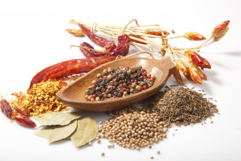 Картинка еда крупы зерно специи семечки перец