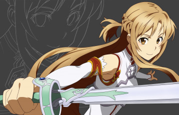 Картинка аниме sword art online sao asuna асуна