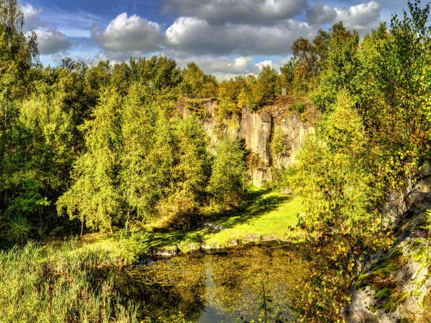 Обои картинки фото германия, майен, серебряное, озеро, природа, реки, озера